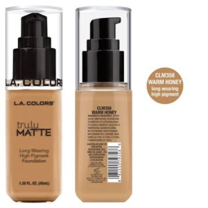 L.A. Colours True Matte Foundation - Warm Honey