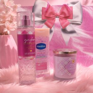 Gift set for Ladies (Body Mist +Scented candle + body oil + gift bag)