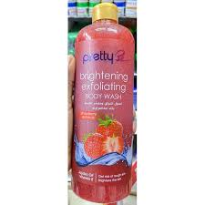 Pretty Be Strawberry extracts exfoliating body wash 1Ltr