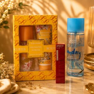 Gift set for ladies (Neroli set + body mist +Lipstick +gift bag)